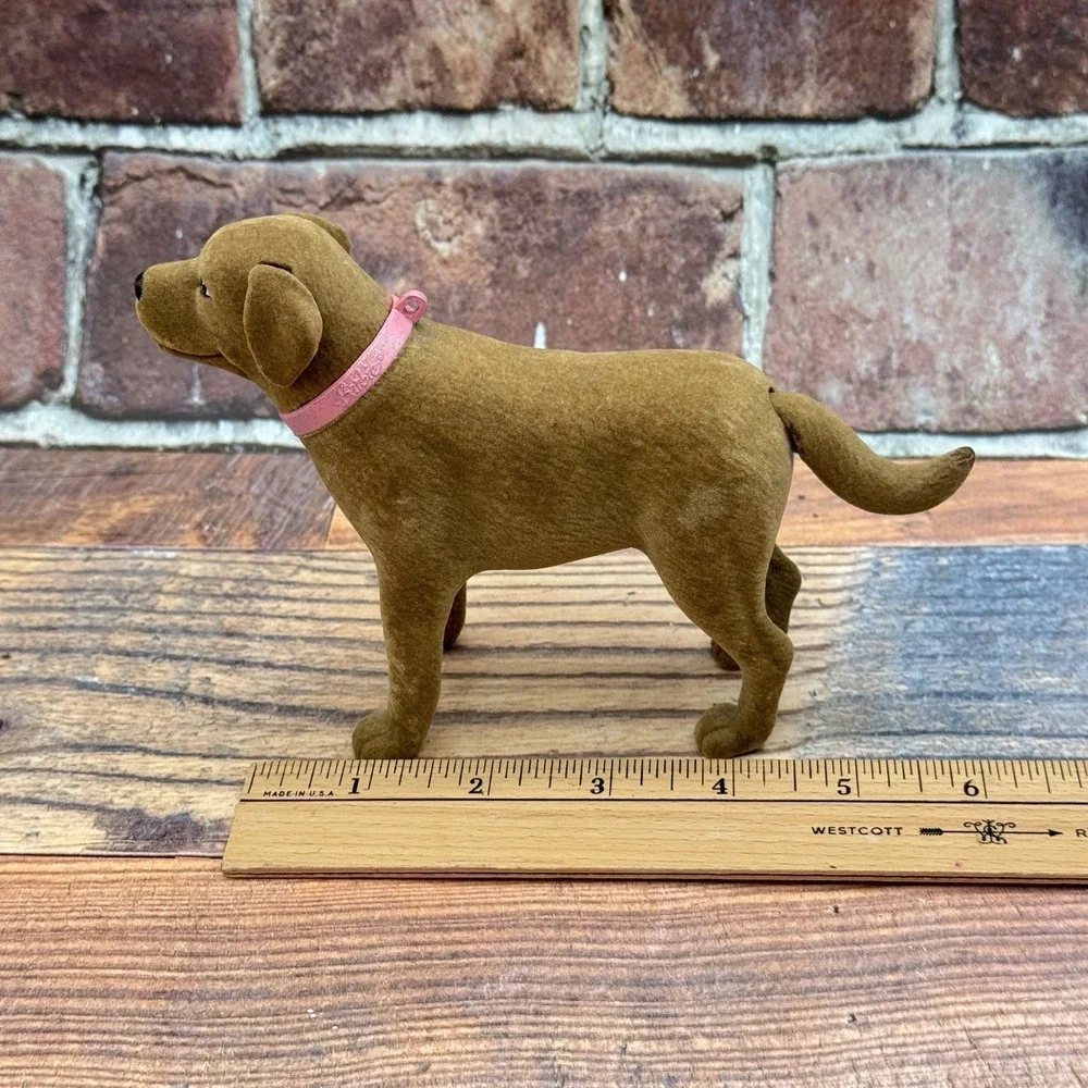 Barbie Dog Tanner Eats Poops Lab Retriever Tail Ears Move 2006 Mattel Flocked